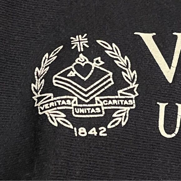 Champion Villanova University Navy Crewneck Pullover Sweatshirt Vintage Medium - Picture 7 of 9